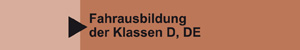 Fahrausbildung Klassen D und DE